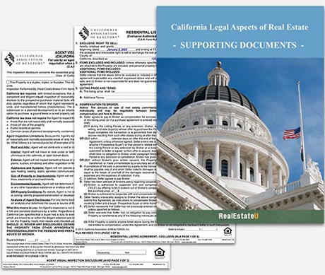 real estate licence California supporting documents