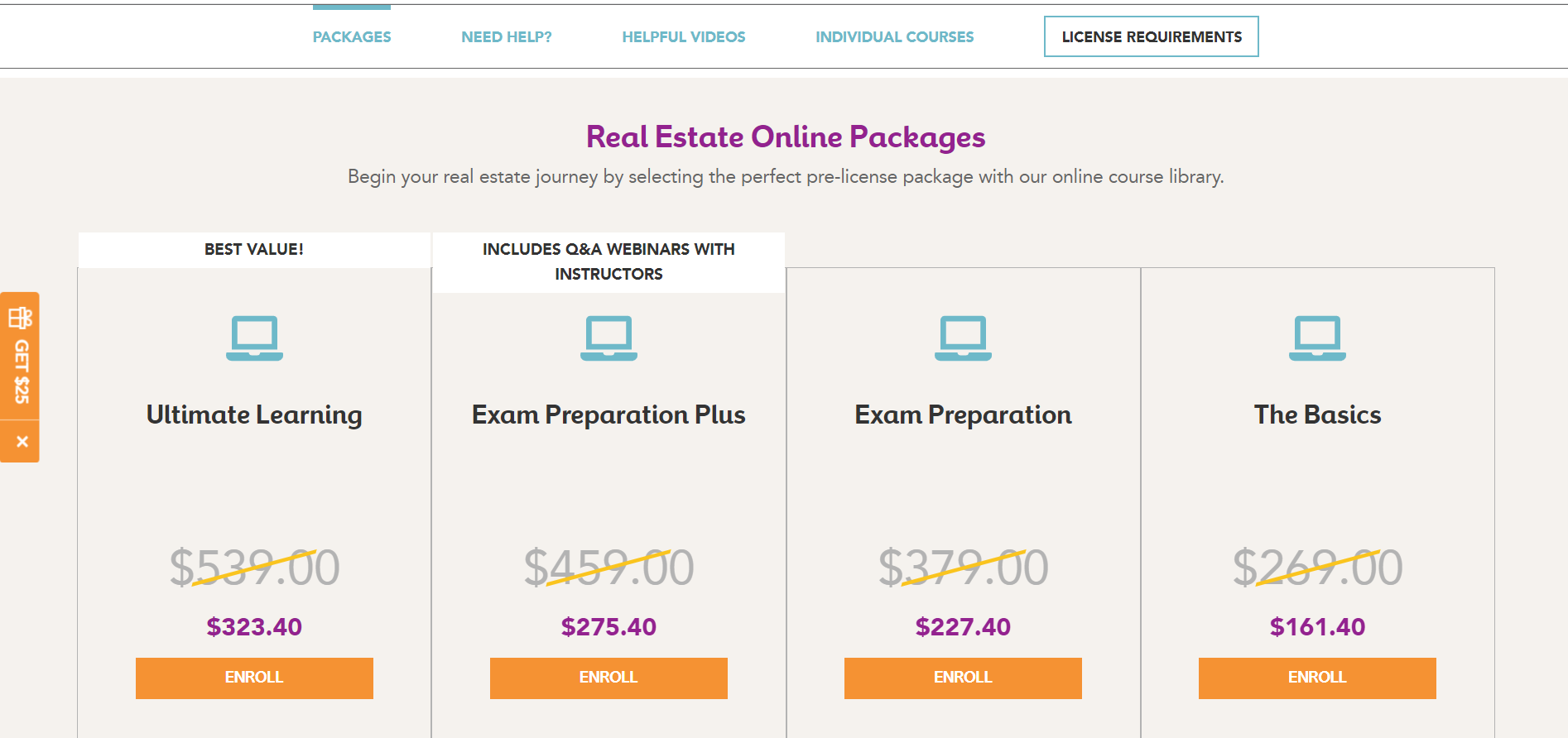 Advertisement for the Missouri Real Estate License online course from Kaplan Real Estate.