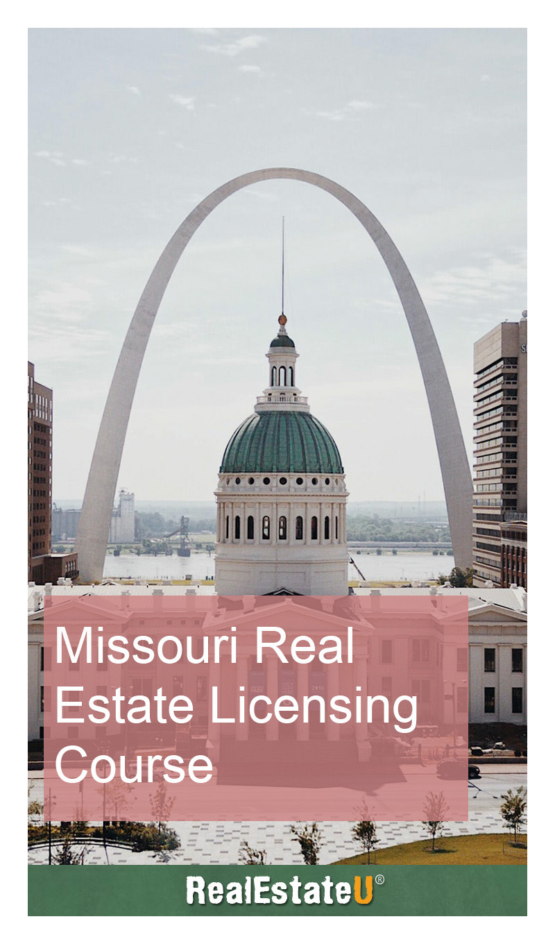 real estate licence Missouri online