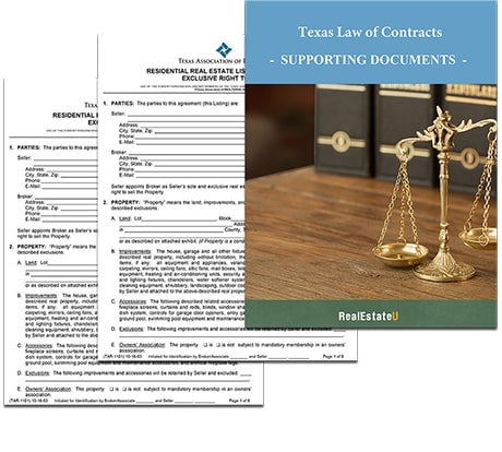 real estate licence Texas online: supporting documents